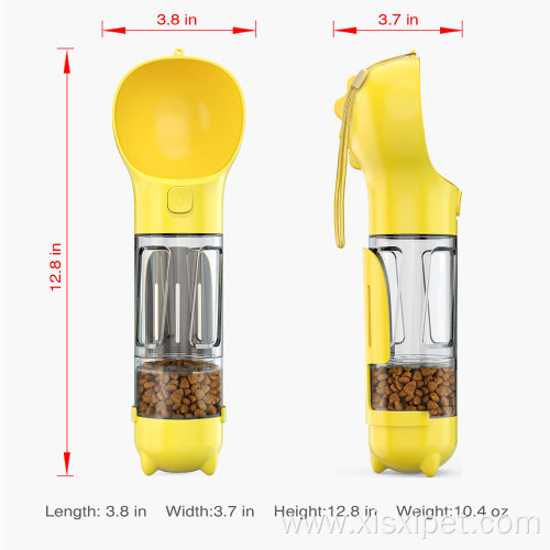 pet water bottle food container poop dispenser